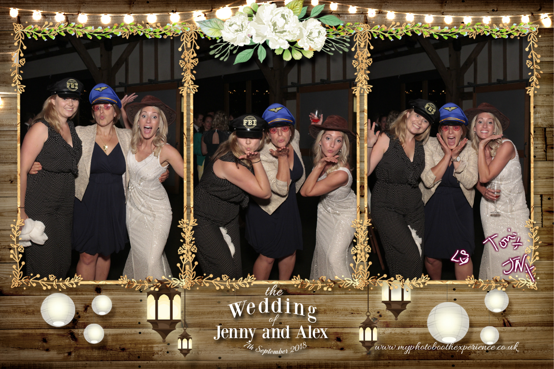 Jenny & Alex's Wedding | View more photos from the event at gallery.myphotoboothexperience.co.uk/u/MyPhotoBoothExperienceLtd/Jenny-Alexs-Wedding